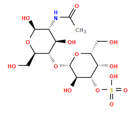 CC(=O)N[C@@H]1[C@@H](O)[C@H](O[C@@H]2O[C@H](CO)[C@H](O)[C@H](OS(=O)(=O)O)[C@H]2O)[C@@H](CO)O[C@H]1O