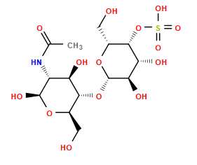 CC(=O)N[C@@H]1[C@@H](O)[C@H](O[C@@H]2O[C@H](CO)[C@H](OS(=O)(=O)O)[C@H](O)[C@H]2O)[C@@H](CO)O[C@H]1O