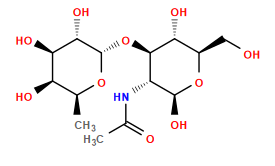 CC(=O)N[C@@H]1[C@@H](O[C@@H]2O[C@@H](C)[C@@H](O)[C@@H](O)[C@@H]2O)[C@H](O)[C@@H](CO)O[C@H]1O