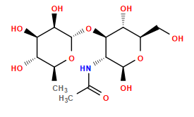 CC(=O)N[C@@H]1[C@@H](O[C@@H]2O[C@@H](C)[C@H](O)[C@@H](O)[C@H]2O)[C@H](O)[C@@H](CO)O[C@H]1O