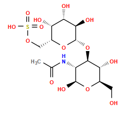 CC(=O)N[C@@H]1[C@@H](O[C@@H]2O[C@H](COS(=O)(=O)O)[C@H](O)[C@H](O)[C@H]2O)[C@H](O)[C@@H](CO)O[C@H]1O