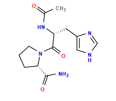 CC(=O)N[C@H](Cc1c[nH]cn1)C(=O)N1CCC[C@H]1C(N)=O