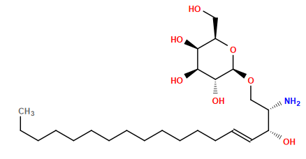 CCCCCCCCCCCCC/C=C/[C@@H](O)[C@@H](N)CO[C@@H]1O[C@H](CO)[C@H](O)[C@H](O)[C@H]1O