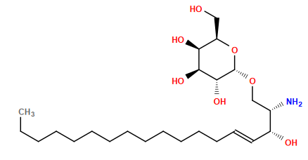 CCCCCCCCCCCCC/C=C/[C@@H](O)[C@@H](N)CO[C@H]1O[C@H](CO)[C@H](O)[C@H](O)[C@H]1O
