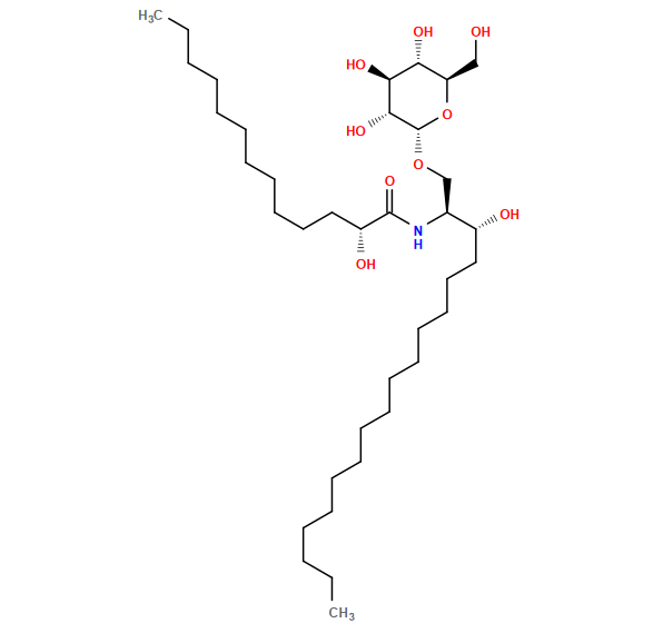 CCCCCCCCCCCCCCC[C@@H](O)[C@H](CO[C@H]1O[C@H](CO)[C@@H](O)[C@H](O)[C@H]1O)NC(=O)[C@H](O)CCCCCCCCCCC