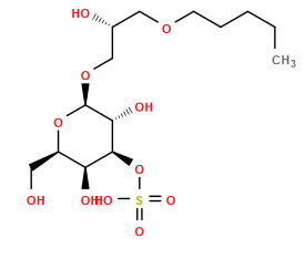 CCCCCOC[C@@H](O)CO[C@@H]1O[C@H](CO)[C@H](O)[C@H](OS(=O)(=O)O)[C@H]1O
