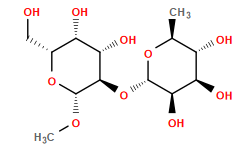 CO[C@@H]1O[C@H](CO)[C@H](O)[C@H](O)[C@H]1O[C@@H]1O[C@@H](C)[C@H](O)[C@@H](O)[C@H]1O