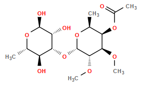 CO[C@H]1[C@H](OC)[C@H](O[C@@H]2[C@@H](O)[C@H](C)O[C@@H](O)[C@@H]2O)O[C@@H](C)[C@H]1OC(C)=O