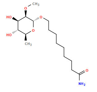 CO[C@H]1[C@H](OCCCCCCCCC(N)=O)O[C@@H](C)[C@H](O)[C@H]1O
