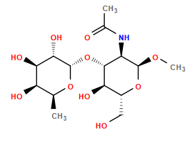 CO[C@H]1O[C@H](CO)[C@@H](O)[C@H](O[C@@H]2O[C@@H](C)[C@@H](O)[C@@H](O)[C@@H]2O)[C@H]1NC(C)=O