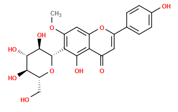 COc1cc2oc(-c3ccc(O)cc3)cc(=O)c2c(O)c1[C@@H]1O[C@H](CO)[C@@H](O)[C@H](O)[C@H]1O
