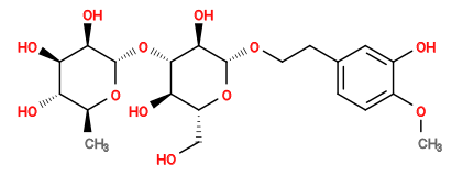 COc1ccc(CCO[C@@H]2O[C@H](CO)[C@@H](O)[C@H](O[C@@H]3O[C@@H](C)[C@H](O)[C@@H](O)[C@H]3O)[C@H]2O)cc1O