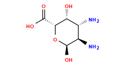 N[C@@H]1[C@@H](N)[C@@H](O)O[C@H](C(=O)O)[C@@H]1O