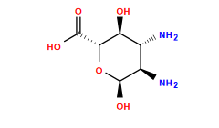 N[C@@H]1[C@@H](N)[C@@H](O)O[C@H](C(=O)O)[C@H]1O