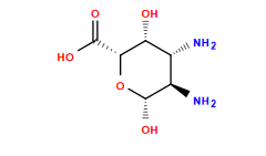 N[C@@H]1[C@@H](N)[C@H](O)O[C@H](C(=O)O)[C@@H]1O