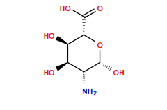 N[C@@H]1[C@@H](O)[C@@H](O)[C@H](C(=O)O)O[C@@H]1O
