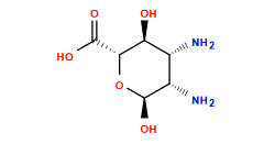 N[C@@H]1[C@H](N)[C@@H](O)O[C@H](C(=O)O)[C@H]1O