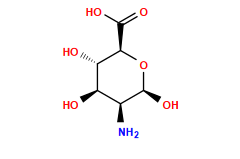 N[C@H]1[C@@H](O)[C@H](O)[C@@H](C(=O)O)O[C@H]1O