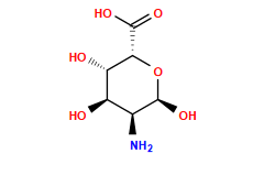 N[C@H]1[C@@H](O)[C@H](O)[C@H](C(=O)O)O[C@H]1O
