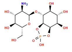 N[C@H]1[C@@H](O[C@@H]2[C@@H](O)[C@H](O)[C@@H](O)[C@H]3OP(=O)(O)O[C@H]32)O[C@H](CO)[C@@H](O)[C@@H]1O