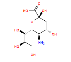N[C@H]1[C@H]([C@H](O)[C@H](O)CO)O[C@](O)(C(=O)O)C[C@@H]1O
