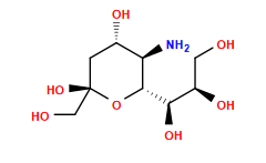 N[C@H]1[C@H]([C@H](O)[C@H](O)CO)O[C@](O)(CO)C[C@@H]1O