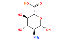 N[C@H]1[C@H](O)[C@@H](O)[C@H](C(=O)O)O[C@@H]1O