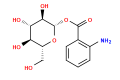 Nc1ccccc1C(=O)O[C@@H]1O[C@H](CO)[C@@H](O)[C@H](O)[C@H]1O