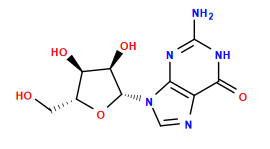 Nc1nc2c(ncn2[C@@H]2O[C@H](CO)[C@@H](O)[C@H]2O)c(=O)[nH]1