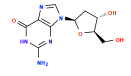 Nc1nc2c(ncn2[C@H]2C[C@H](O)[C@@H](CO)O2)c(=O)[nH]1