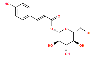 O=C(/C=C/c1ccc(O)cc1)O[C@@H]1O[C@H](CO)[C@@H](O)[C@H](O)[C@H]1O