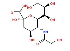O=C(CO)N[C@H]1[C@H]([C@H](O)[C@H](O)CO)O[C@](O)(C(=O)O)C[C@@H]1O