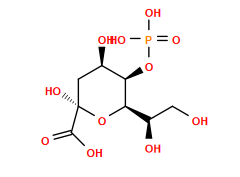 O=C(O)[C@@]1(O)C[C@@H](O)[C@@H](OP(=O)(O)O)[C@@H]([C@H](O)CO)O1