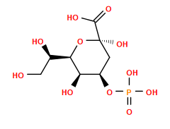O=C(O)[C@@]1(O)C[C@@H](OP(=O)(O)O)[C@@H](O)[C@@H]([C@H](O)CO)O1