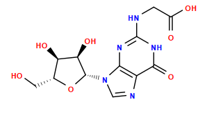 O=C(O)CNc1nc2c(ncn2[C@@H]2O[C@H](CO)[C@@H](O)[C@H]2O)c(=O)[nH]1