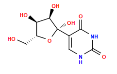 O=c1[nH]cc([C@@]2(O)O[C@H](CO)[C@@H](O)[C@H]2O)c(=O)[nH]1