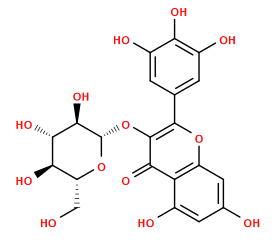 O=c1c(O[C@@H]2O[C@H](CO)[C@@H](O)[C@H](O)[C@H]2O)c(-c2cc(O)c(O)c(O)c2)oc2cc(O)cc(O)c12