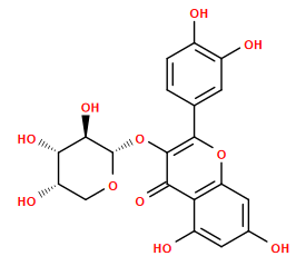 O=c1c(O[C@@H]2OC[C@H](O)[C@H](O)[C@H]2O)c(-c2ccc(O)c(O)c2)oc2cc(O)cc(O)c12