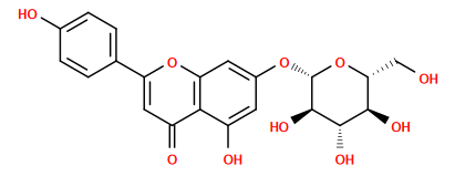 O=c1cc(-c2ccc(O)cc2)oc2cc(O[C@@H]3O[C@H](CO)[C@@H](O)[C@H](O)[C@H]3O)cc(O)c12